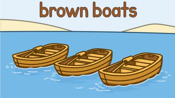 Brown Boats Printable