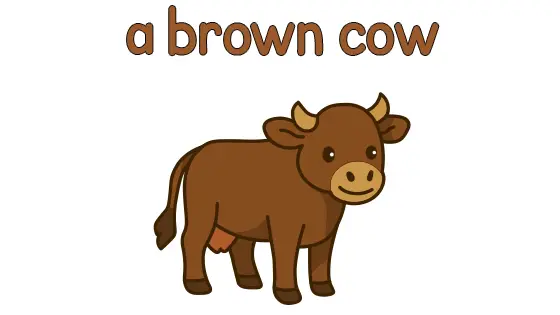 A Brown Cow Printable
