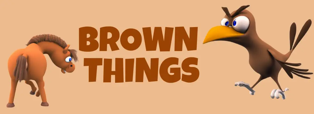Brown Things - A brown bird and a brown horse