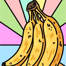 Bunch Of Bananas Coloring Page