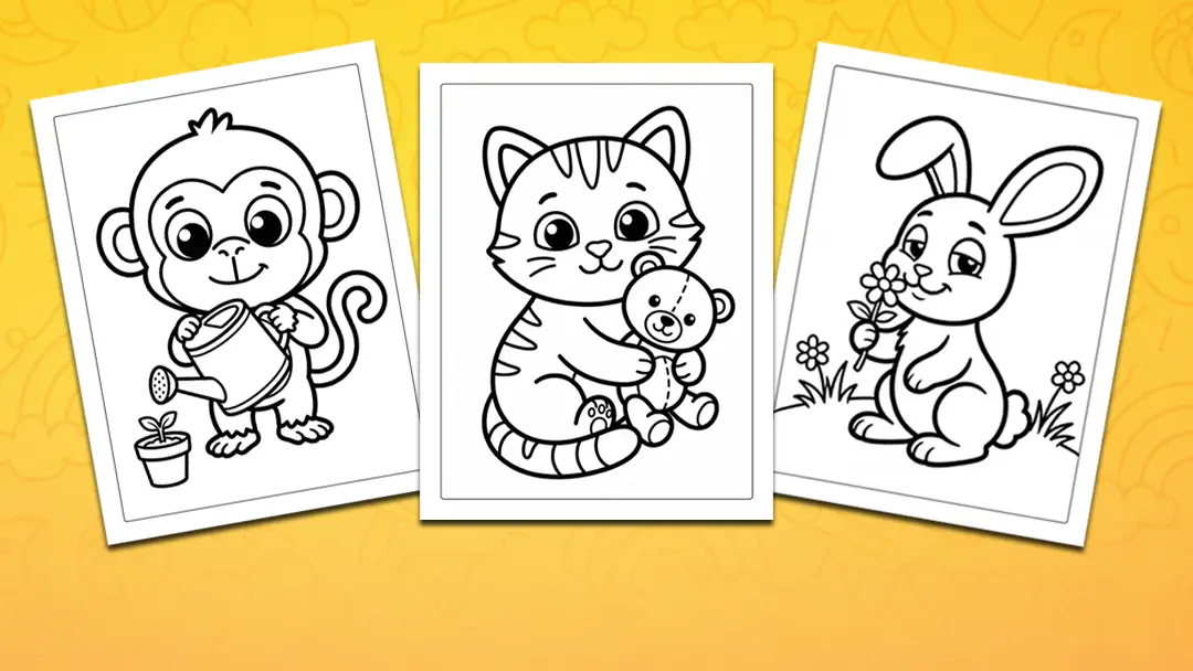 Calm coloring pages for kids — free printables about quiet moments
