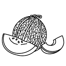 Cantaloupe Coloring Page