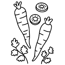 Carrot Coloring Page