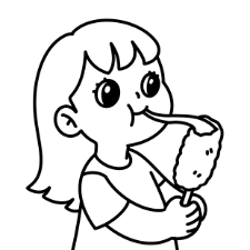 Cheese Pull Coloring Page