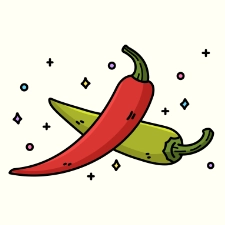 Chili Pepper Coloring Page