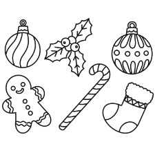 Christmas Decoration Coloring Page