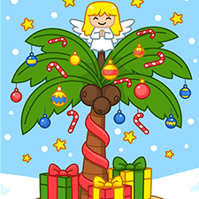 Christmas Palm Tree Printable