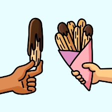 Churros Coloring Page