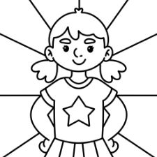 Easy Fairy Drawings Black & White