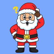 Confused Santa Printable