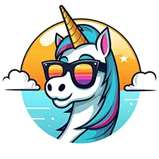 Cool Unicorn In Sunglasses Coloring Page