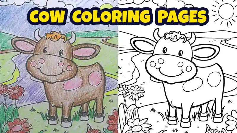 cow coloring sheets