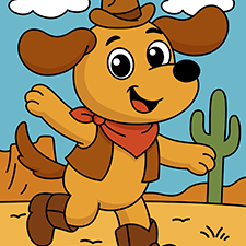 Cowboy Dog Printable