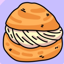 Cream Puff Coloring Page