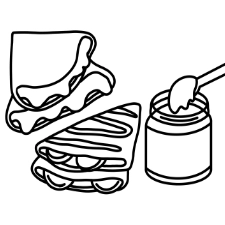 Crepes Coloring Page