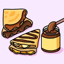 Crepes Coloring Page