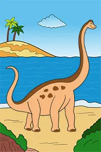 Best Diplodocus Coloring Sheets Free PDF Download Color