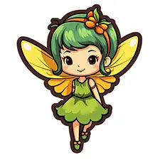 Cute Fairy Coloring Sheet