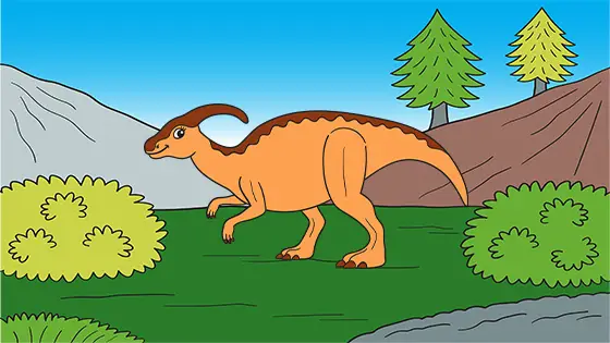 Cute Parasaurolophus Coloring Pages Free PDF Download Color