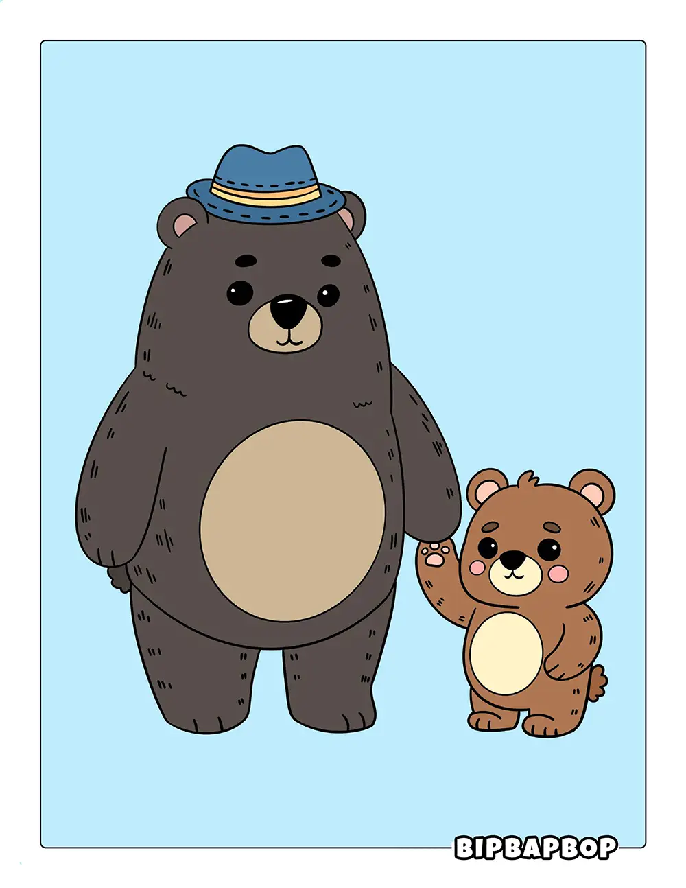 Daddy Bear & Baby Bear Printable