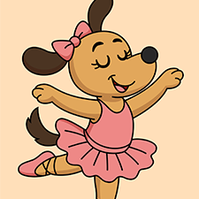 Dancing Dog Printable