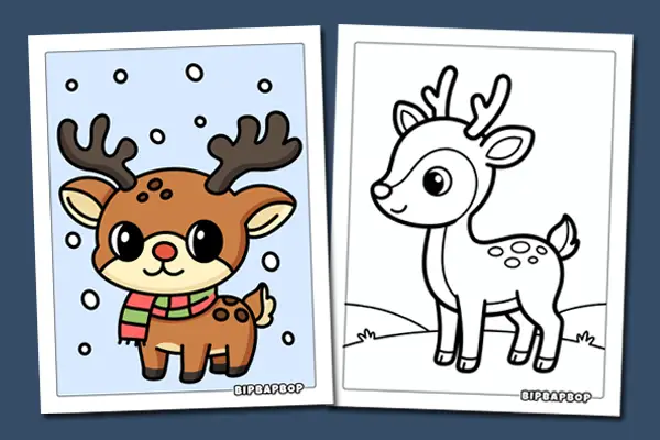 Deer Coloring Pages