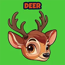 Deer Coloring Page For Kids