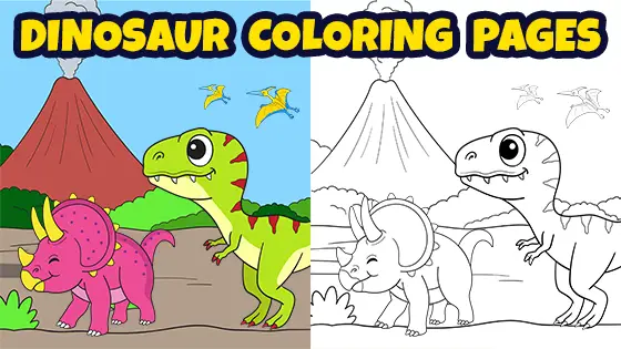 dinosaur coloring pages for kids