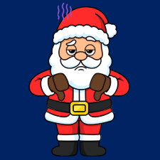 Disappointed Santa Printable