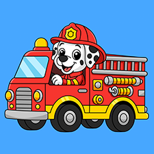 Dog Fireman Printable