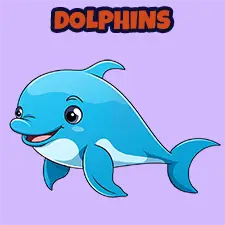 Dolphin Coloring Page For Kids