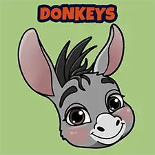 Donkey Colouring Pages