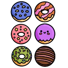 Donuts Coloring Page