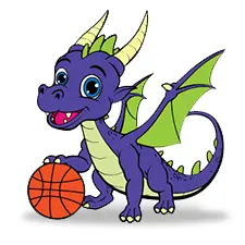 Dragon Playing Ball Coloring Page