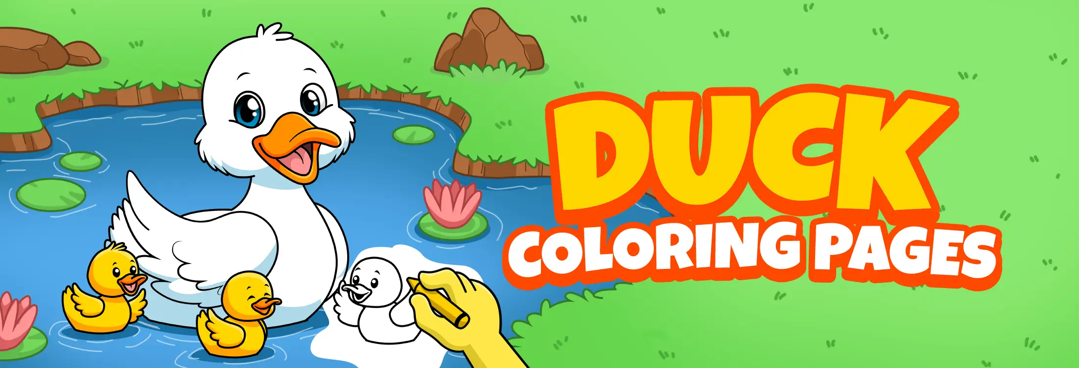 Duck Coloring Pages