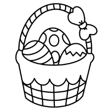 Easter Egg Basket Coloring Page