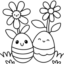 Trick Or Treat  Coloring Page Black & White