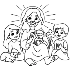Easter With Jesus Coloring Page