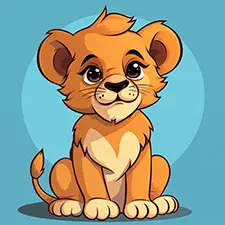 Easy Baby Lion Printable