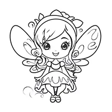 Easy Fairy Drawings Black & White