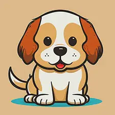 Easy Puppy Coloring Page Color