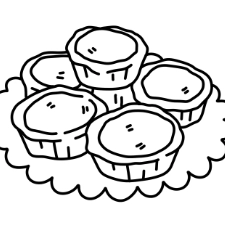 Egg Tart Coloring Page