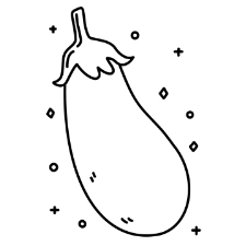 Eggplant Coloring Page