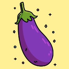 Eggplant Coloring Page
