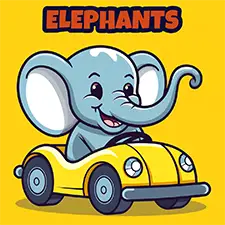Elephant Colouring Pages