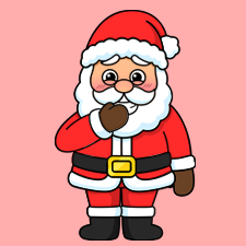 Embarrassed Santa Printable