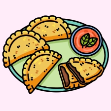 Empanada Coloring Page