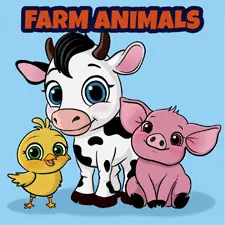 Farm Animals Coloring Page For Kids