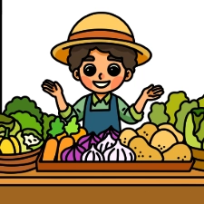 Farmer Coloring Page