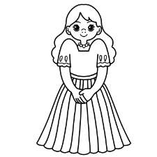 Filipino Girl Coloring Page